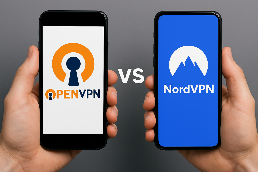 Porównanie OpenVPN i NordVPN na smartfonach